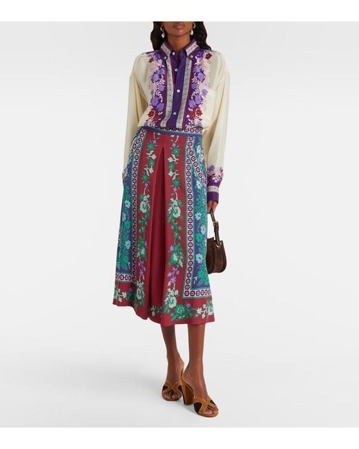 LaDoubleJ Purple Better Than Your Boyfriend Silk Shirt