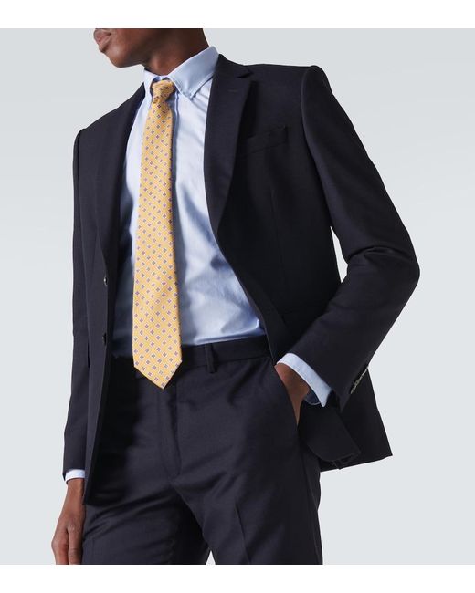 Etro Blue Button-Down Shirt With Logo for men