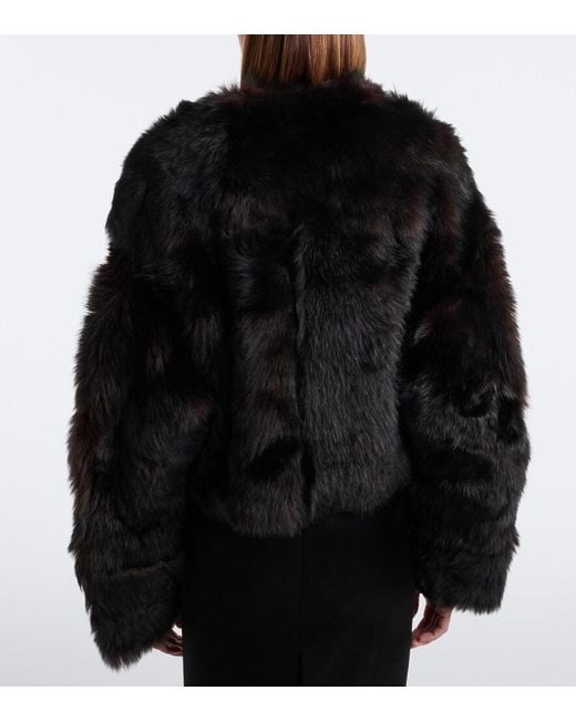 Nour Hammour Black Dianne Shearling Jacket