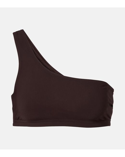 Karla Colletto Purple One-Shoulder Bikini Top