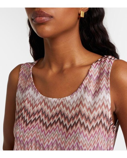 Missoni Pink Zigzag Knitted Top
