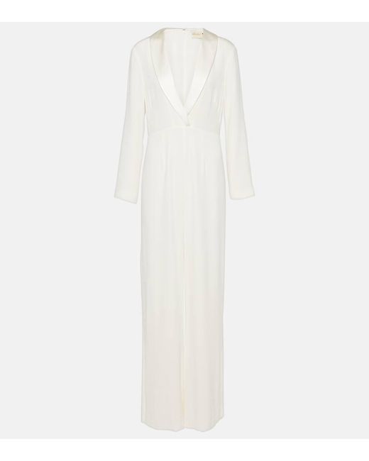 Rixo White Emilia Bridal Jumpsuit