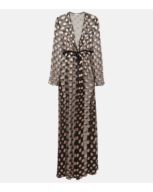 Alexandra Miro Metallic Aurelia Printed Gown