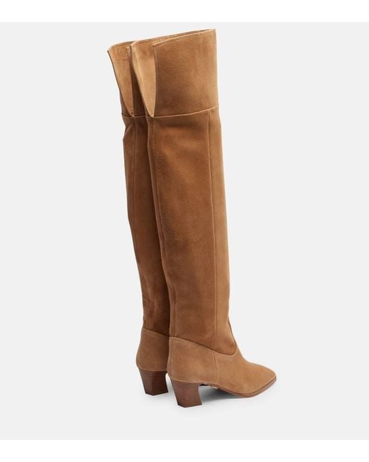 Botas Mosqueteras Nomad 50 De Ante Aquazzura de color Brown