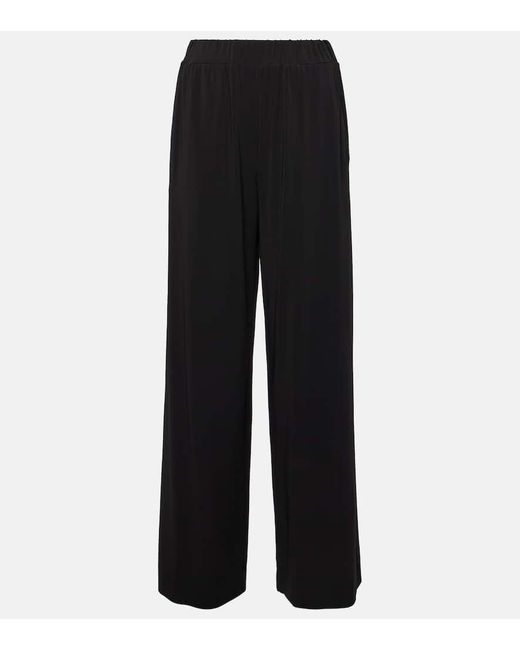 Pantalones anchos Ring de crepe Max Mara de color Black