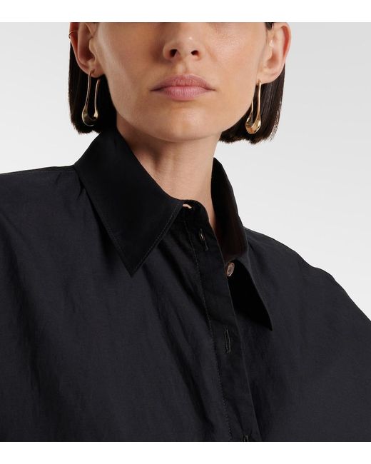 Lemaire White Drop Short Earrings