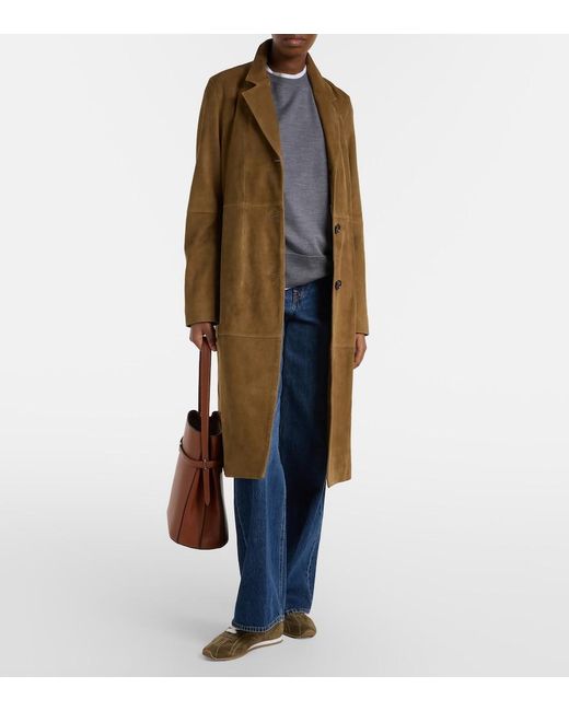 Totême  Brown Suede Sneakers