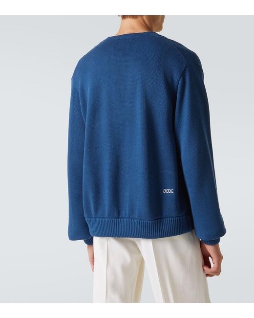 Cardigan Doppiopetto di Bode in Blue da Uomo