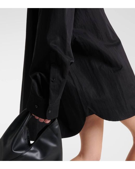 Wardrobe NYC Black Oversized Cotton-Blend Drill Shirt