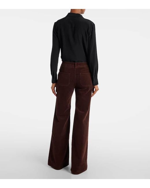 Nili Lotan Brown Weite Hose Florence Aus Cord