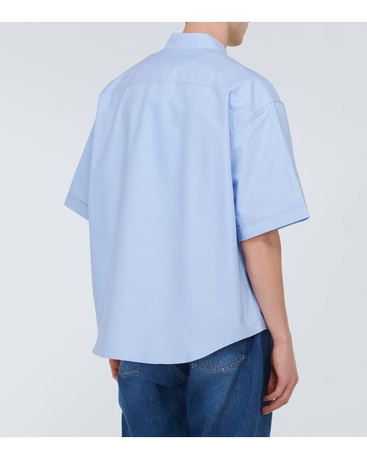 Camicia Ami de Cour in cotone di AMI in Blue da Uomo