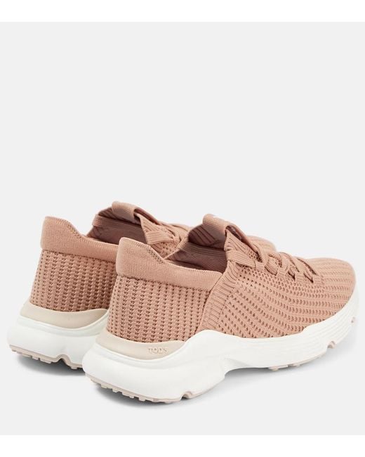 Tod's Pink Knitted Sneakers
