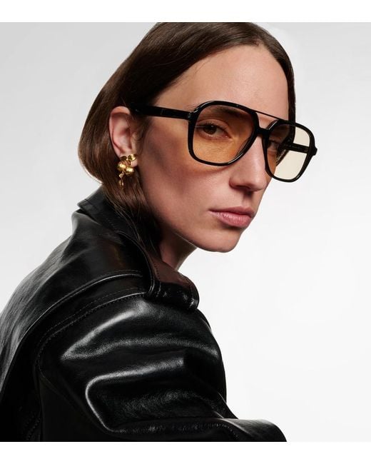 Saint Laurent Brown Eckige Brille Sl 545