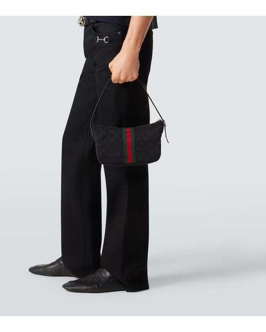 Gucci Crossbody Bag Lunetta Gg Small Aus Canvas in White für Herren