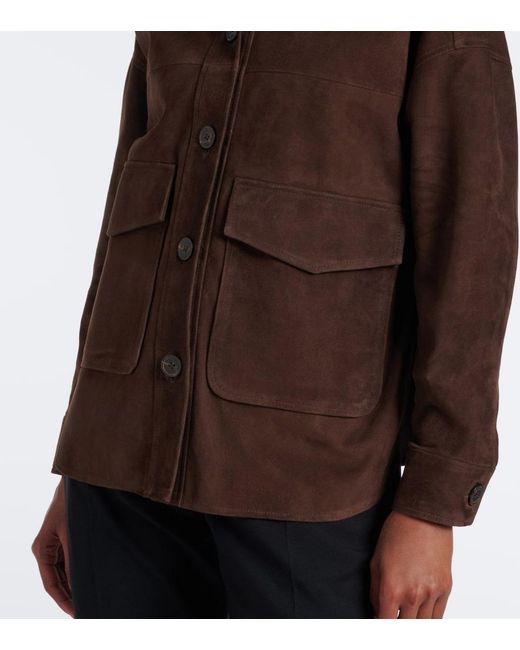 Arma Brown Kaylee Suede Shirt