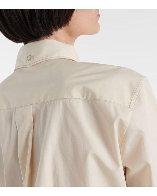 Camicia in popeline di cotone di Lemaire in White