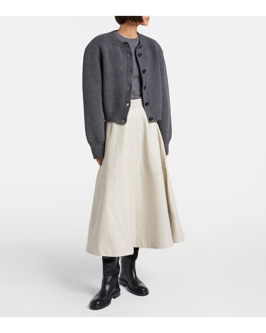 Rohe Gray Statement Wool Cardigan