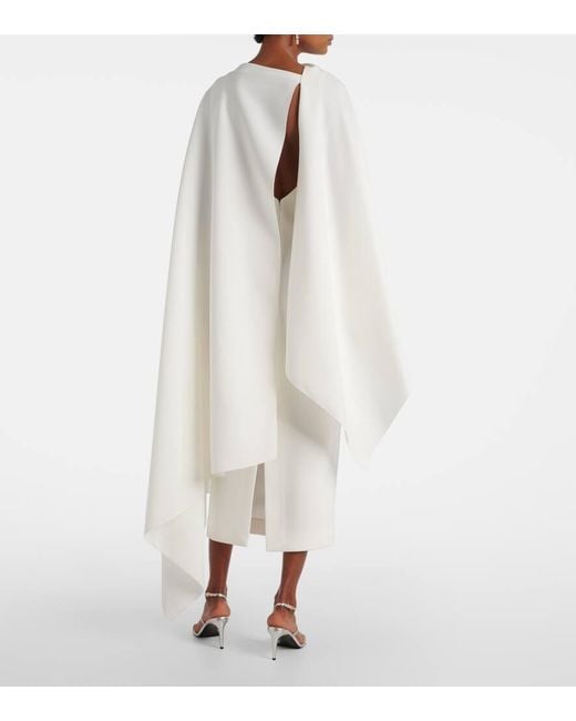 Roksanda White Bridal Midikleid Demetria Aus Crepe