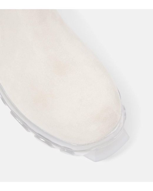Botines Beatle Tractor De Piel Rick Owens de color White