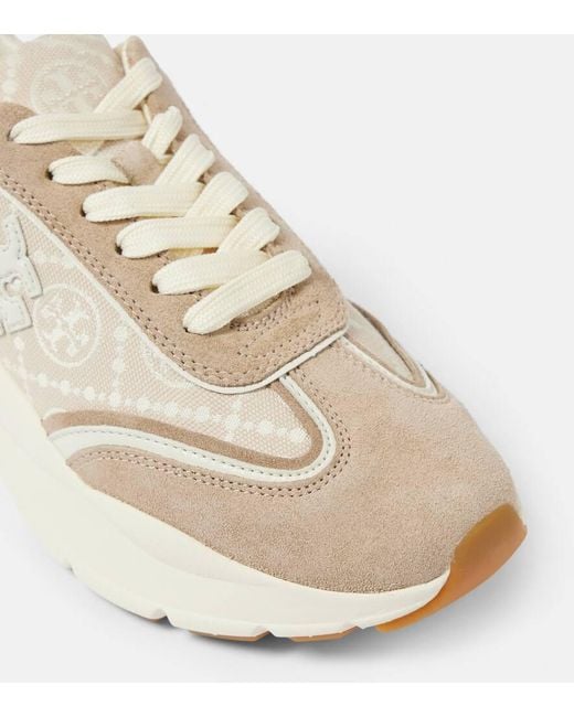 Tory Burch White Good Luck Panelled Sneakers