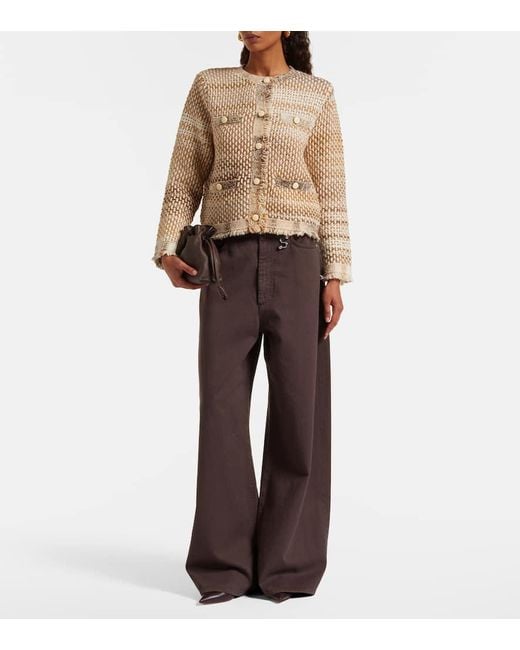 Veste Sariyah En Coton Et Laine Melanges Veronica Beard en coloris Natural