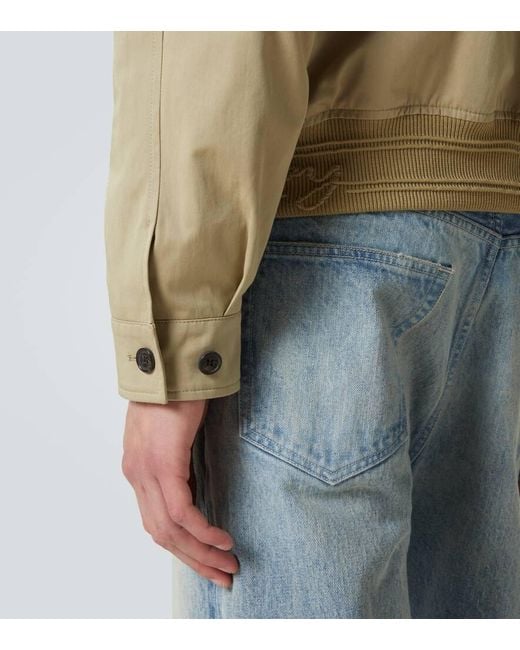 Burberry Blouson Aus Baumwoll-Twill in Natural für Herren
