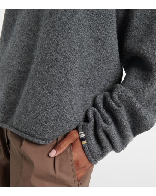 Extreme Cashmere Gray Pullover Comfy Aus Einem Kaschmirgemisch