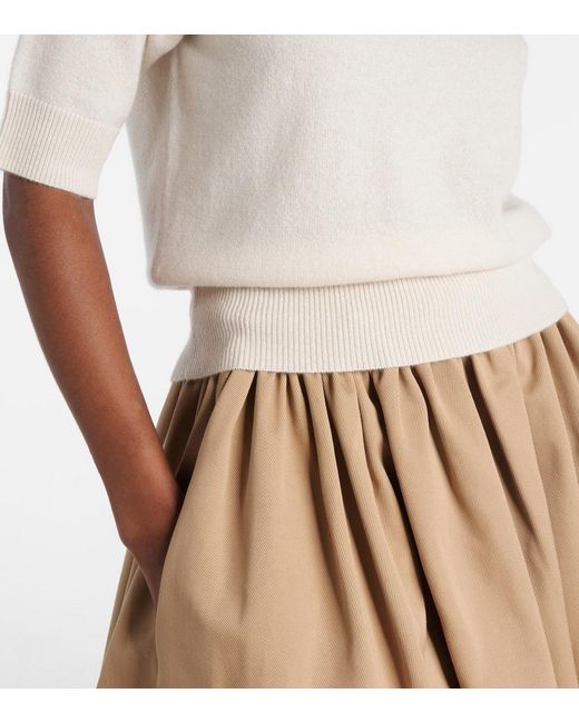 Jardin Des Orangers White Cashmere Sweater