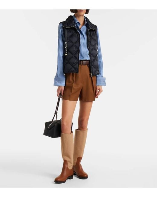 Max Mara Blue Steppweste Tregic
