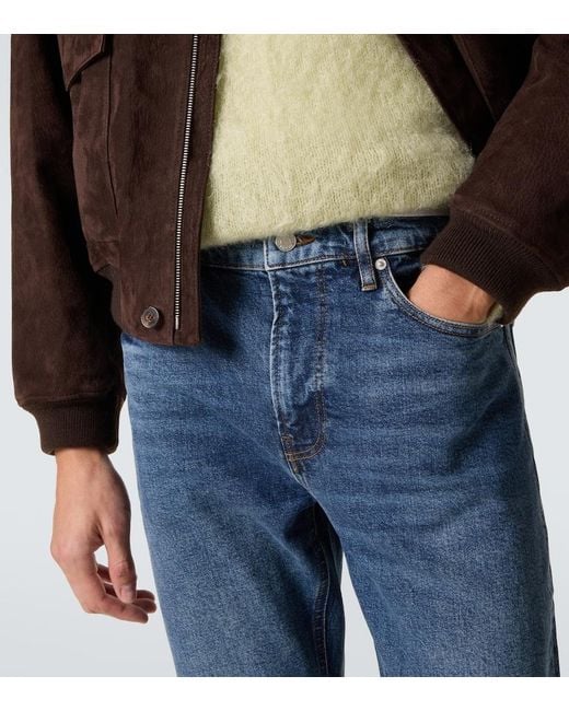FRAME Blue Modern Straight Jeans for men