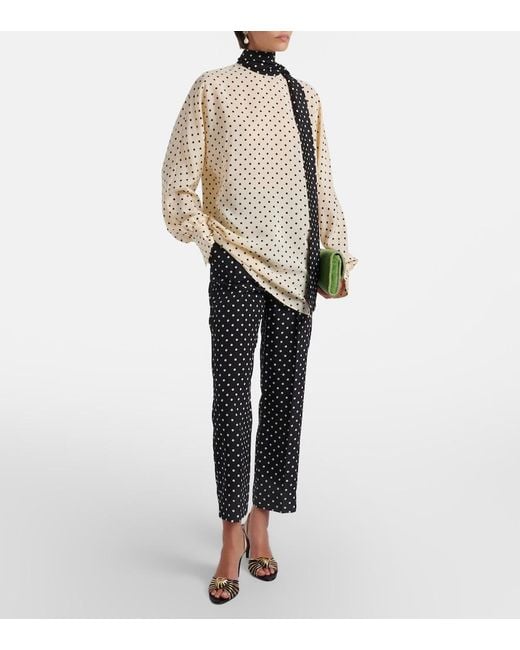 Valentino Natural Plusdepois Silk Crepe De Chine Blouse