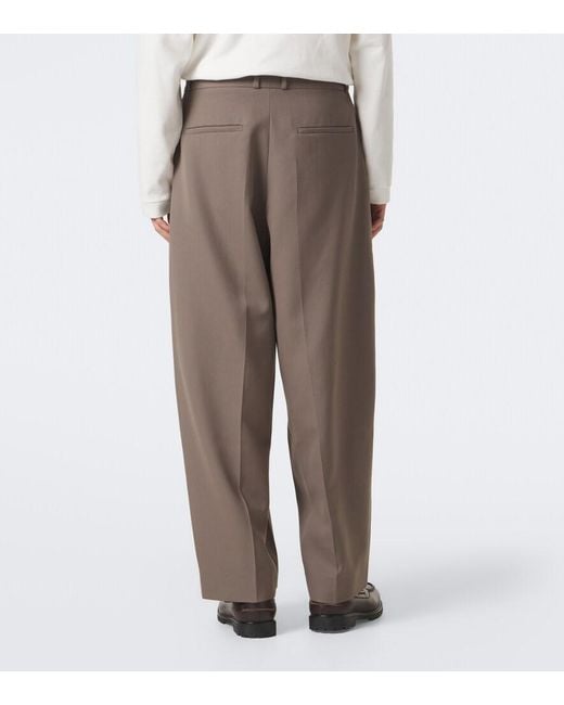 Studio Nicholson Brown Line Wide-Leg Pants for men