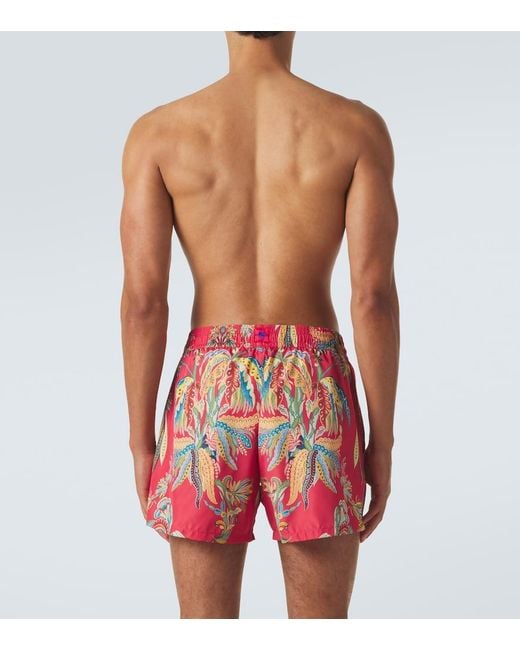 Banador Estampado Etro de hombre de color Red