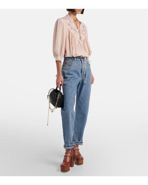 Chloé Blue Tapered Jeans