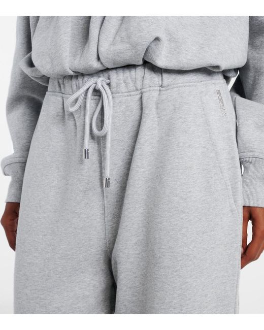 Sportmax Gray Albania Cotton-Blend Sweatpants