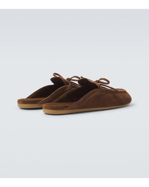 Miu Miu Brown Suede Mules for men
