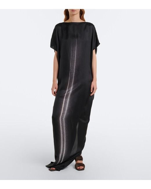 Rick Owens Black Twisted Cantilever Suede Wedge Mules