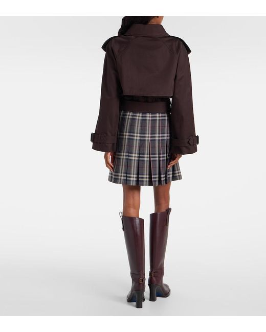 Burberry Brown Cotton Gabardine Jacket