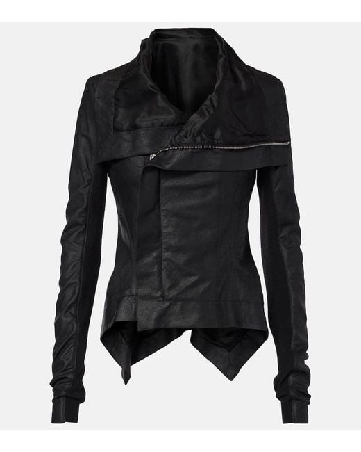 【送料&関税込】Rick Owens Hollywood Naska Biker Rick Owens: Brown Hollywood Naska Leather Biker Jacket | SSENSE