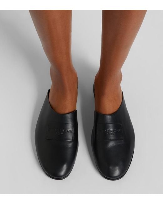Givenchy Black Label Leather Mules