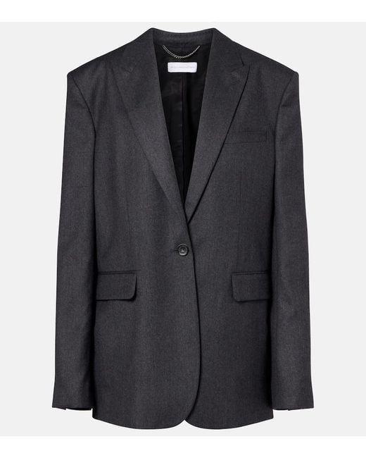 Stella McCartney Black Iconic Wool Flannel Blazer