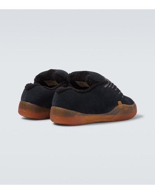 ERL Black Vamp Skate Suede Sneakers for men