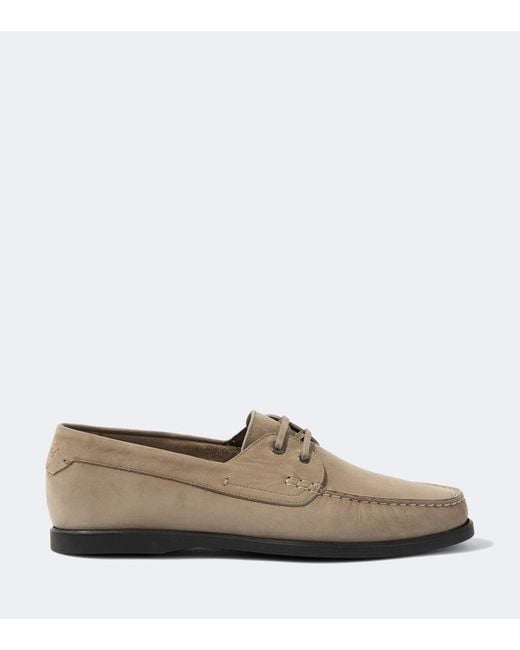 Brioni White Leather Derby Shoes for men