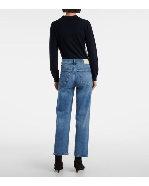 Citizens of Humanity Blue Palma High-Rise Straight Jeans