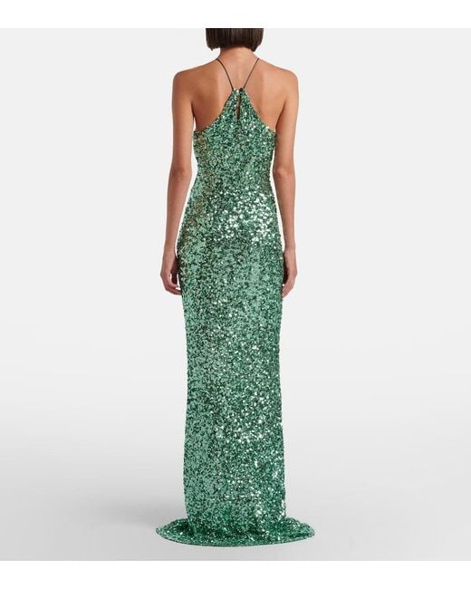 The Sei Green Sequined Gown