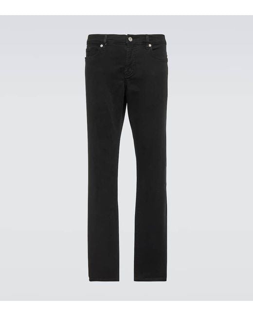 FRAME Black L'Homme Mid-Rise Slim Jeans for men