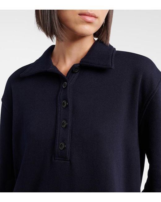 Citizens of Humanity Blue Vintage Fleece Polo Sweater