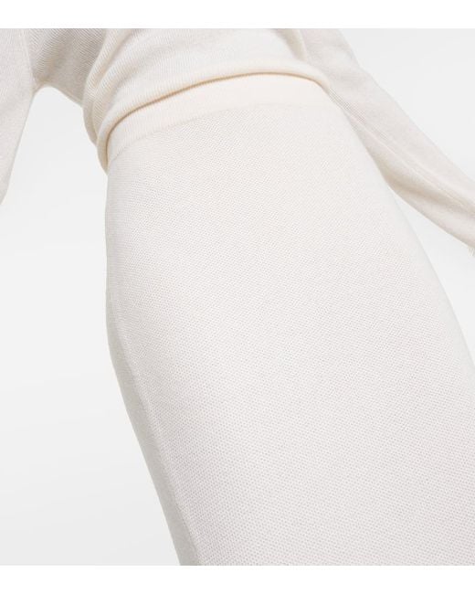 Jupe Longue Sofia En Cachemire Lisa Yang en coloris White