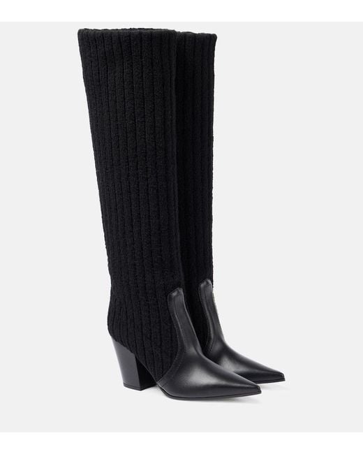 Gianvito Rossi Black Stiefel Mit Leder