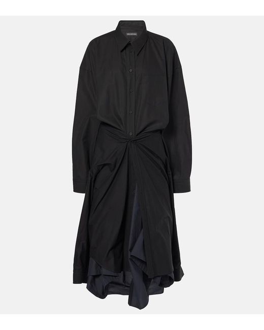 Balenciaga Black Shirt Dresses